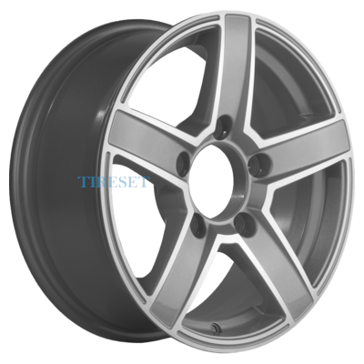 Khomen Wheels 6,5x16/5x139,7 ET35 D98,5 KHW1614 (Niva 4x4 Bronto) F-Silver-FP