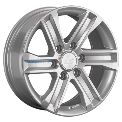 LS 8x17/6x139,7 ET36 D100,1 1359 Sil (конус, Колпак+лого)