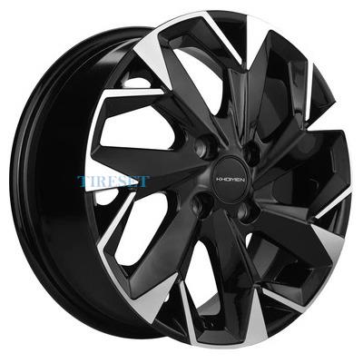 Khomen Wheels 5,5x14/4x100 ET38 D67,1 KHW1402 (Accent/Getz/i20) Black-FP