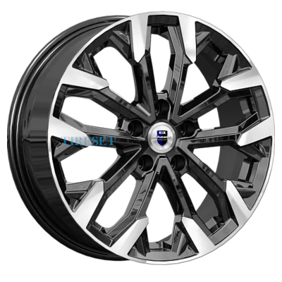 Диски KиK 6,5x17/5x114,3 ET50 D54,1 Морейн (КС1046) Алмаз черный на tireset.ru