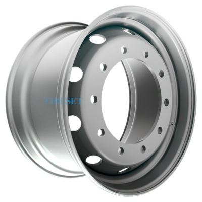Диски Accuride 11,75x22,5/10x335 ET120 D281 M22 Silver (RZB36607OE) alive (13,5 мм) п/прицепы, передняя ось грузовика 5 500 кг на tireset.ru