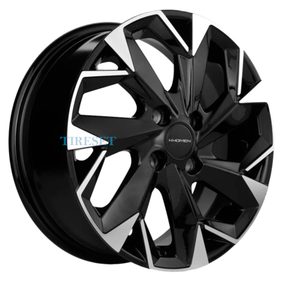 Диски Khomen Wheels 6x15/4x98 ET35 D58,6 KHW1508 (Lada Granta) Black-FP на tireset.ru