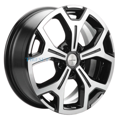 Диски Khomen Wheels 6,5x17/5x114,3 ET40 D64,1 KHW1710 (Haval F7/F7x) Black-FP на tireset.ru