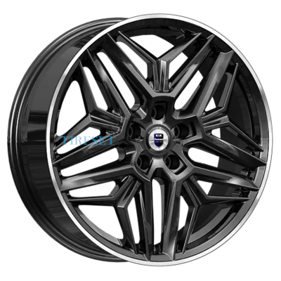 Диски KиK 7x19/5x108 ET47 D60,1 Колумб (КС1038) Алмаз черный на tireset.ru