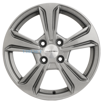 Диски Khomen Wheels 6x15/4x100 ET45 D54,1 KHW1502 (Solano) G-Silver на tireset.ru