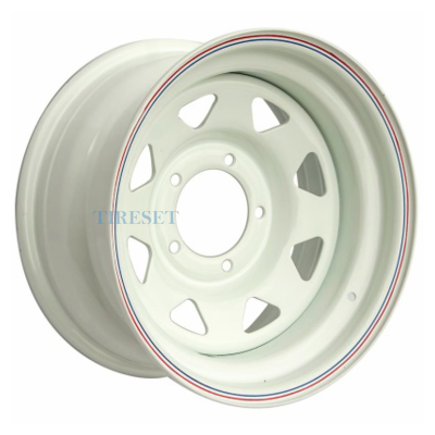 Диски Off-Road Wheels 7x15/5x139,7 ET0 D110 УАЗ белый (треуг. мелкий) на tireset.ru