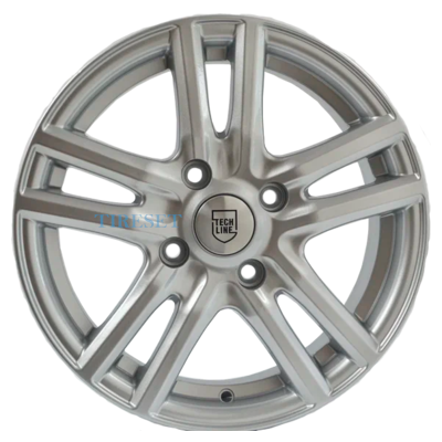 Tech Line 6x15/5x100 ET38 D57,1 529 Silver