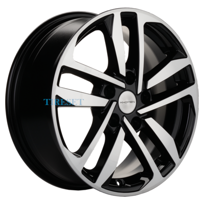 Диски Khomen Wheels 6,5x16/5x114,3 ET45 D67,1 KHW1612 (Mazda 3/ix35) Black-FP на tireset.ru