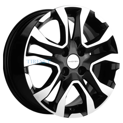 Khomen Wheels 6x15/4x100 ET39 D56,6 KHW1503 (Cobalt) Black-FP
