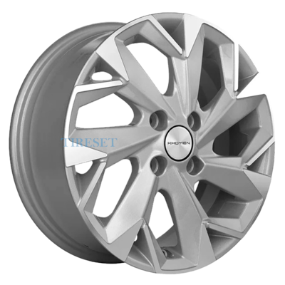 Диски Khomen Wheels 6x15/4x100 ET45 D56,6 KHW1508 (Nexia) F-Silver-FP на tireset.ru