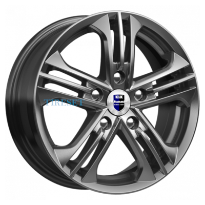 Диски KиK 6x15/5x114,3 ET44 D67,1 Trinity-оригинал (КС615) Дарк платинум на tireset.ru
