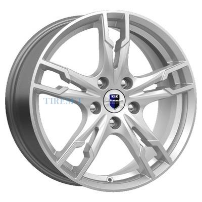 Диски KиK 7x17/4x100 ET45 D54,1 Солар (КС875) Сильвер SK на tireset.ru