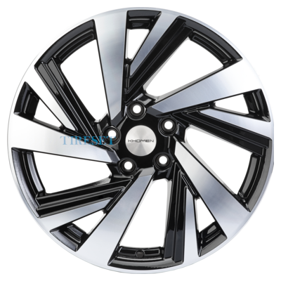 Диски Khomen Wheels 7,5x18/5x114,3 ET50 D67,1 KHW1801 (Optima/Seltos) Black-FP на tireset.ru