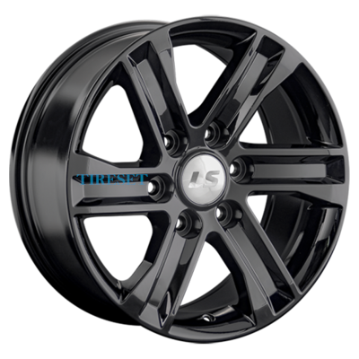 LS 8x17/6x139,7 ET38 D67,1 1359 BK (конус, Колпак+лого)