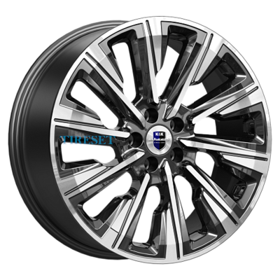 Диски KиK 7,5x19/5x115 ET43 D70,2 Галего (КС1039) Алмаз черный на tireset.ru