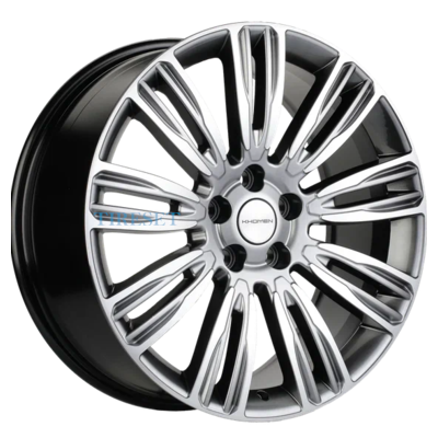 Диски Khomen Wheels 8,5x20/5x120 ET45 D72,6 KHW2004 (RRover) Dark Chrome на tireset.ru