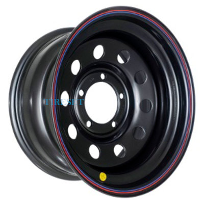 Off-Road Wheels 7x16/5x139,7 ET25 D110 УАЗ черный (треуг. мелкий)