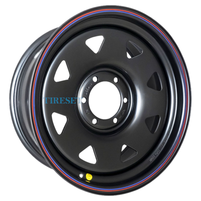Off-Road Wheels 8x16/6x139,7 ET-25 D110 Тойота Ниссан черный (треуг. мелкий)