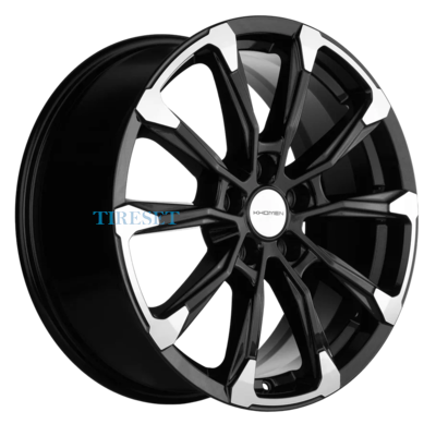 Диски Khomen Wheels 7,5x18/5x108 ET47 D60,1 KHW1808 (Chery Tiggo 8/8 Pro) Black-FP на tireset.ru