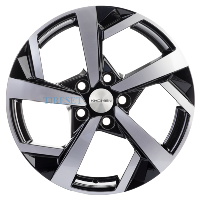 Диски Khomen Wheels 7x17/5x114,3 ET50 D67,1 KHW1712 (CX-5/Seltos/Optima) Black-FP на tireset.ru