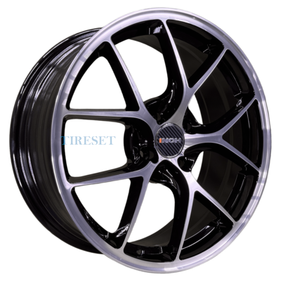 INCH 7x17/5x108 ET45 D60,1 FA8538 Gloss Black Machined Face (ZJH) FlowForming