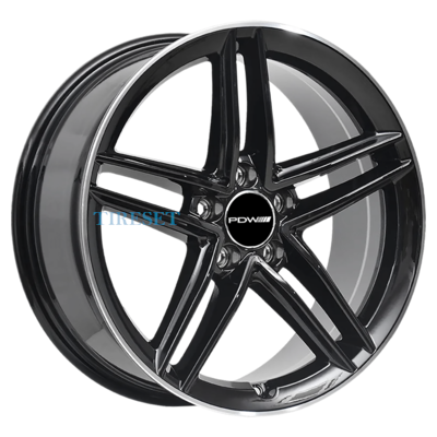 Диски PDW 7,5x18/5x112 ET35 D66,56 FF2127 Gloss Black Machine Edge (PDW) на tireset.ru