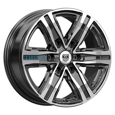 KиK 7,5x17/6x139,7 ET45 D92,5 R8 (КС1174) Алмаз черный