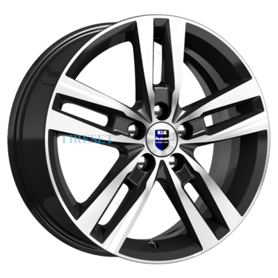 KиK 6,5x16/5x112 ET46 D57,1 Rassvet-оригинал (КС868) Алмаз черный SK