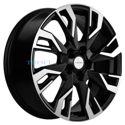 Khomen Wheels 7x18/5x110 ET35 D67,1 KHW1809 (Dongfeng 580/DFSK 500) Black-FP