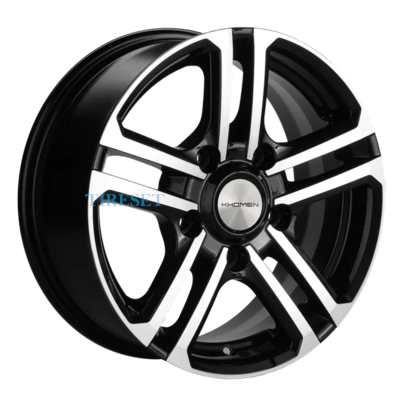 Диски Khomen Wheels 6,5x16/5x139,7 ET35 D98,5 KHW1602 (Niva 4x4 Bronto) Black-FP на tireset.ru