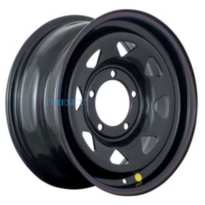 Диски Off-Road Wheels 7x16/5x139,7 ET30 D110 УАЗ (треуг. мелкий) черный (с увелич. полкой) на tireset.ru