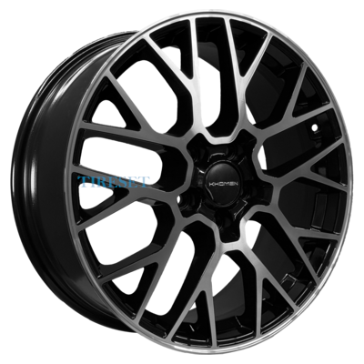 Диски Khomen Wheels 7x18/5x114,3 ET35 D60,1 KHW1818 (Changan/Geely/Lexus/Suzuki/Toyota) Black-FP на tireset.ru