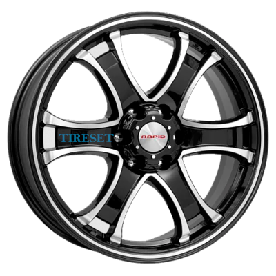 Диски KиK 7,5x18/6x139,7 ET25 D106,1 Балеар-оригинал (КС727) Алмаз черный на tireset.ru