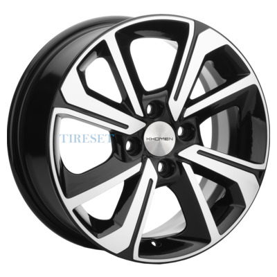 Khomen Wheels 6x15/4x98 ET36 D58,6 KHW1501 (Lada Granta) Black-FP
