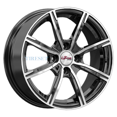 Диски iFree 6x15/4x98 ET35 D58,5 Калибр (КС1117) Блэк Джек на tireset.ru