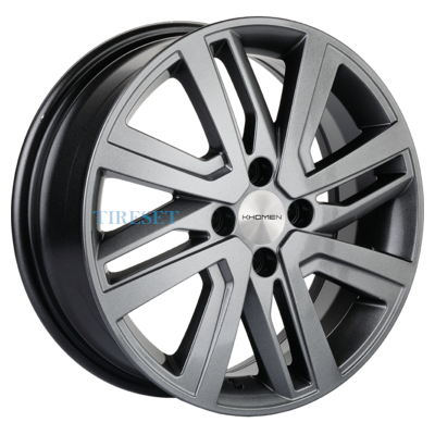 Диски Khomen Wheels 6x16/4x100 ET50 D60,1 KHW1609 (Vesta/Largus) G-Silver на tireset.ru