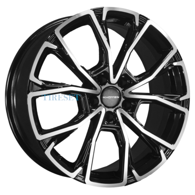 Диски Khomen Wheels 7,5x19/5x112 ET43 D57,1 KHW1907 (Kodiaq/Tiguan) Black-FP на tireset.ru