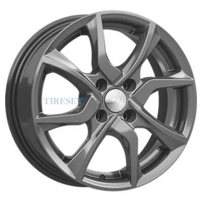 Диски Скад 6x15/4x100 ET46 D54,1 Тулон графит на tireset.ru