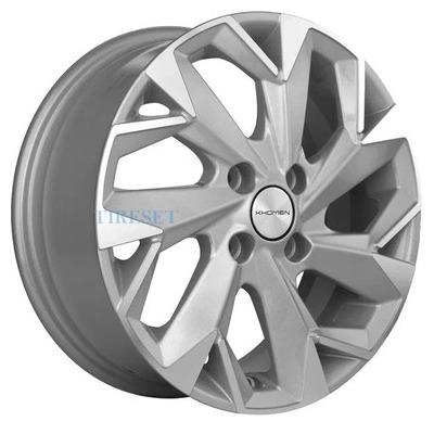 Диски Khomen Wheels 5,5x14/4x100 ET43 D60,1 KHW1402 (Corolla/X-RAY/Logan) F-Silver-FP на tireset.ru