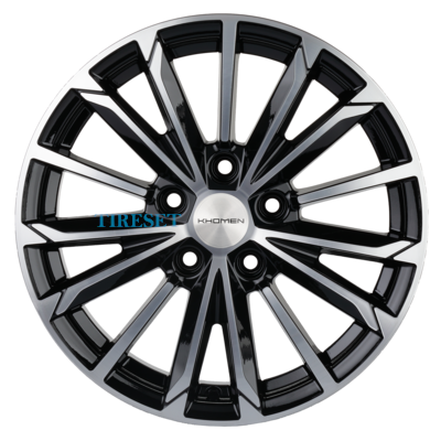 Khomen Wheels 6,5x16/5x112 ET39,5 D66,6 KHW1611 (Actyon) Black-FP