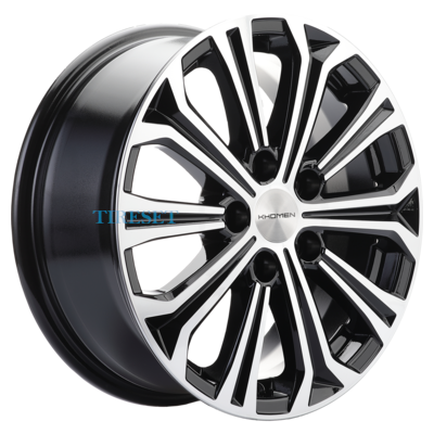 Диски Khomen Wheels 6,5x16/5x110 ET45 D67,1 KHW1610 (DFM 580) Black-FP на tireset.ru