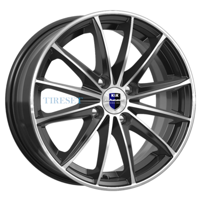 KиK 6x15/4x100 ET45 D67,1 Пойнт Бланк (KC884) Алмаз черный SK