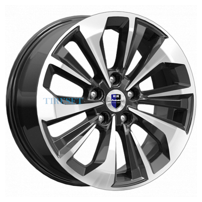 Диски KиK 7x17/5x110 ET40 D65,1 Авиор (КС936) Алмаз черный на tireset.ru
