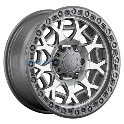 LS FlowForming 9x17/5x150 ET25 D110,1 RC91 MGMF (конус, Колпак+лого)