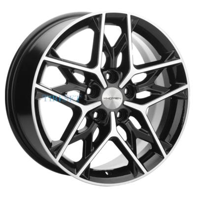 Диски Khomen Wheels 7x17/5x114,3 ET48 D67,1 KHW1709 (Kia K5) Black-FP на tireset.ru