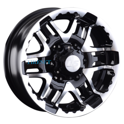 LS 6,5x15/6x139,7 ET0 D106,1 894 BKF (конус, Колпак+лого)