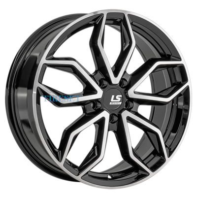 Диски LS FlowForming 7,5x18/5x108 ET45 D65,1 RC104 BKF (конус) на tireset.ru