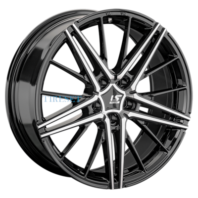 Диски LS FlowForming 8x20/5x108 ET46 D63,3 RC76 BKF (конус, Колпак+лого) на tireset.ru