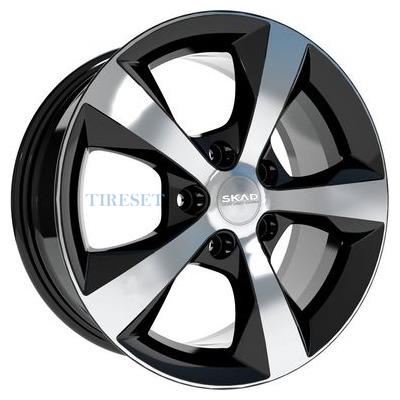 Диски СКАД 7x16/5x112 ET45 D57,1 Кельн (КЛ258) Алмаз (АРС 014 black) на tireset.ru