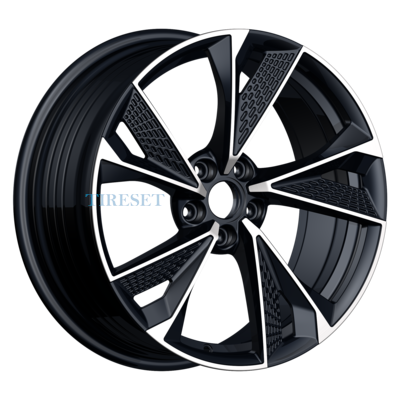 INCH 8,5x19/5x114,3 ET35 D73,1 ULF-R39P Black Machine Face (ZJH) FlowForming